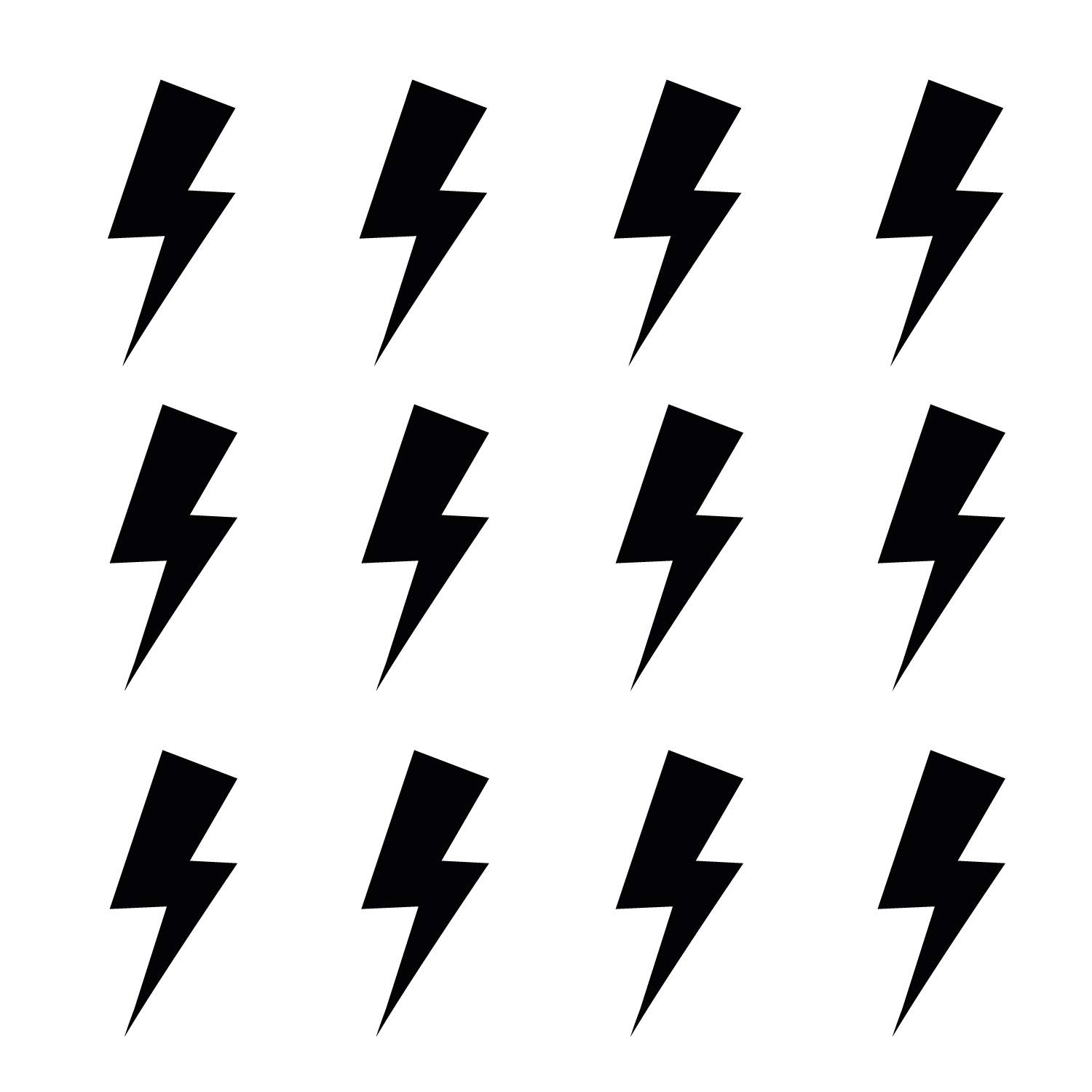 Lightning bolt wall stickers | Lots of colours options available | Perfect for a baby's nursery or child's bedroom