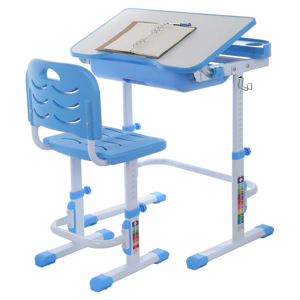 Height Adjustable Kids Desk and Chair Set with Kuwait Ubuy