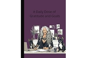 Cozy Workspace: Gratitude Journal & Daily Planner | Featuring Kiwi and Diesel the Frenchies with their Mom | 8.5" x 11"