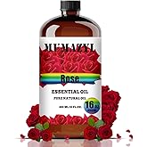 Rose Essential Oil, Rose Oil 16 Fl Oz 480ML for Diffuser Humidifier Yoga Cleaning DIY Candle Soap Making Essential Oils