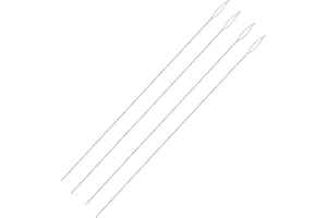 The Beadsmith Basic Elements Collapsible Eye Needles – 5 Inch Long – Flexible Twisted Wire – Large Eye, Easy to Thread – 4 Extra Fine Needles