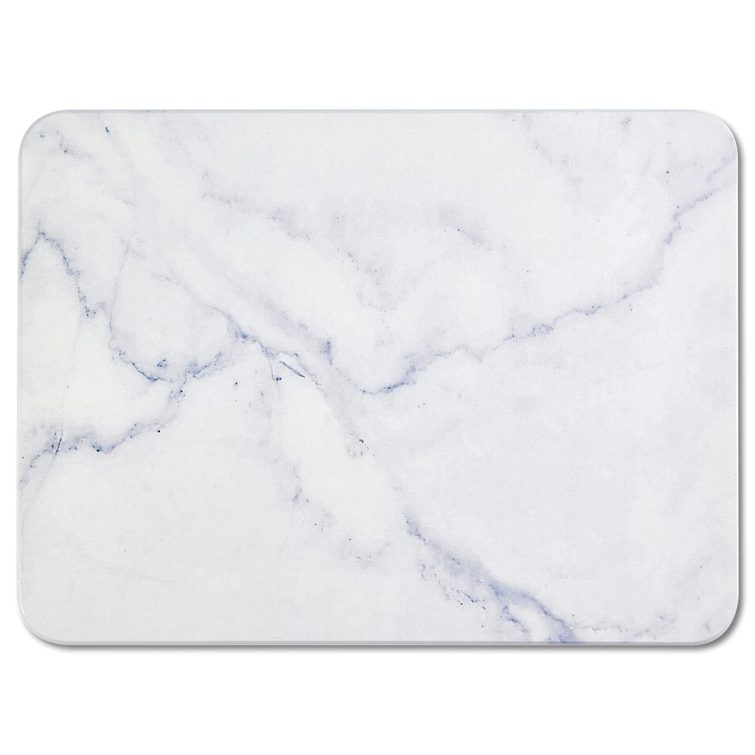 YUXSM Dish Drying Mats for Kitchen Counter,Ultra Absorbent,Non-Slip,Heat Resistant Mat Kitchen Gadgets,Stone Dish Drying Mats，Rack Tableware Mat.(12x16inch,Whtie Marble)