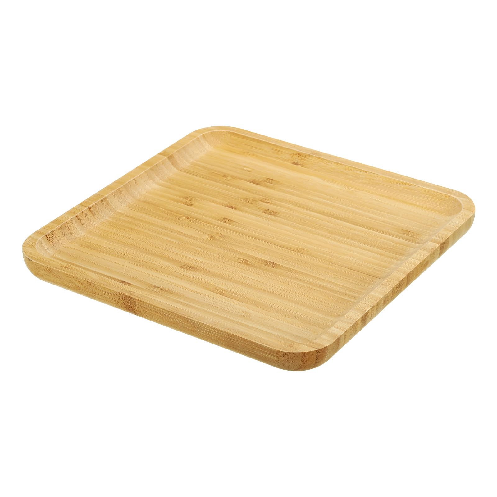 PATIKIL Wood Saucer, 10 Inch Square Wooden Plant Drainage Tray Bonsai Plants Saucer Succulent Pot for Home Balcony Patio