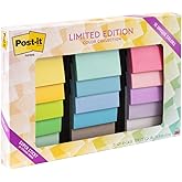 Post-it Super Sticky Notes, 3 x 3 in, Assorted Brights, 15 Pads | School Supplies and Oﬃce Supplies, 2X the Sticking Power