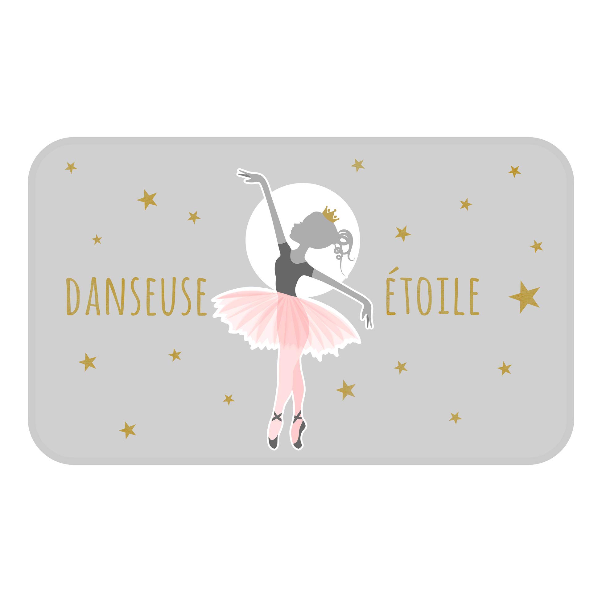 Douceur d'Intérieur Dancer Star Rug, Rectangular, Multi-Colour, 45 x 75 cm