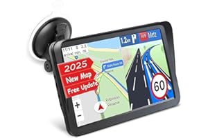 QEDASS GPS Navigator for Car Truck RV,Navigation System 9 Inch Touchscreen with，Support Voice Turn Direction Guidance/Speed and Red Light Warning/Custom Truck Routing，2025 Maps (Free Lifetime Updates)