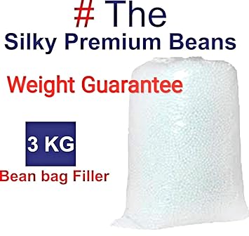 # The Silky Beans 3 KG Premium A-Grade for Bean Bag Filler/Refill/Filling.