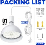 Barrina Grow Light Bulb with Timing 25W Full Spectrum 120 LEDs 4H 9H 14H Timer view 7