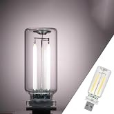 1 Pack Car LED Lights Interior, USB Light for Car Decor &amp; Bedroom, Touch Dimmable Ambient Lighting, Mini Glass Bottle Night Light for Camping Gifts-White