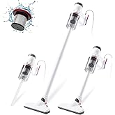 KEROMEE Corded Vacuum Cleaner, Handheld 5-in-1 Stick Lightweight Vacuum Broom Car Vacuum for Pet Hair Hardwood Floor Cat Litter Cleaning