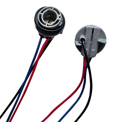 Ferianl 2PCS 1157 LED Bulb Sockets Plug, Plastic Waterproof Turn Signal Brake Light Socket, Tail Light Wiring Harness Plug Connector, Universal Car Accessories for Most Cars, Trucks, SUVs