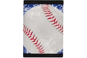 COEQINE Water 3D Baseball Print Kids Waller for Outdoor Sport Toddler Boys Purse for School Travel Accessories With Coin Pocket