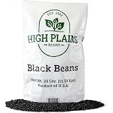High Plains Beans Black Beans, 25 lb Bag, Premium Black Turtle Beans | Rich, Earthy Flavor with a Firm, Satisfying Bite, Triple-Cleaned, High in Protein and Fiber, Gluten Free, Grown in the USA