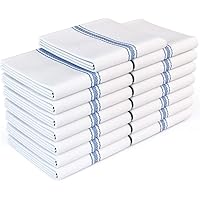 Zeppoli Classic Kitchen Towels 15-Pack - 100% Natural Cotton Dish Towels - Reusable Cleaning Cloths - Super Absorbent…