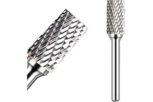 KOTVTM Carbide Burr Set 1/4" Shank SA-3 Die Grinder Bits Tungsten Double Cut Burr Bits (3/8" Cutter Dia X 0.86" Cutter Length) for Die Grinder Kits Metal Grinding Drilling Polishing (1pcs)