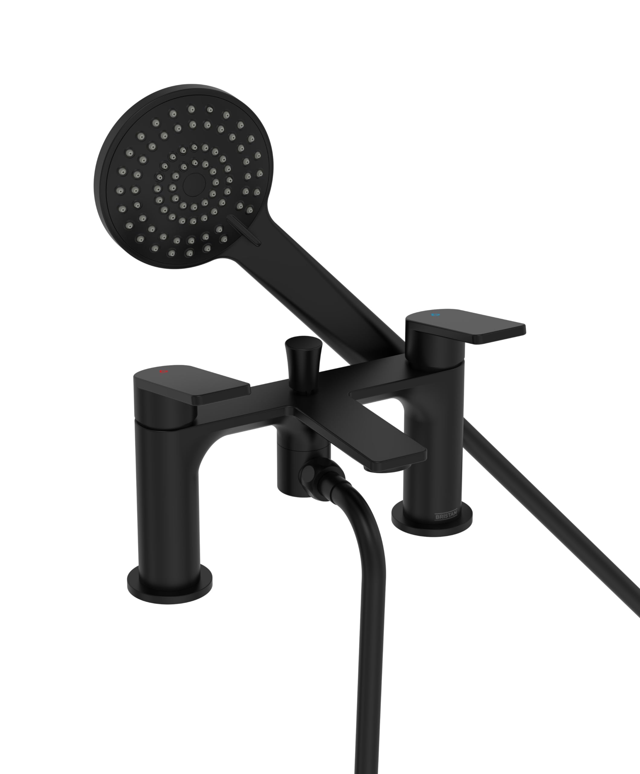Bristan FRM BSM BLK Frammento Bath Shower Mixer 2 Hole, Black