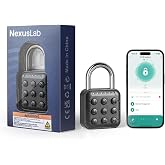 NexusLab Combination Lock for Locker, Locker Lock &amp; Gym Lock with TUYA App: IP67 Rated, Corrosion-Resistant Zinc Alloy, Anti-Corrosion, for Gym/School/Travel, Privacy Safe, Supports (Tuya APP Contrl)