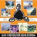 Ztylus Designer Revolver M Series Camera Kit: 6 in 1 Lens + iPhone X/XS Case, Smartphone Lens Kit Accessory- 2X Telephoto Lens, Macro/Super Macro Lens, Fisheye/Wide Angle Lens (Black Carbon Fiber)