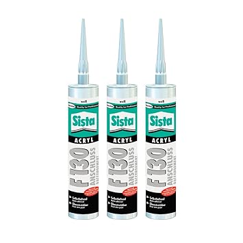3er Pack: Henkel Sista Acryl-Fugendichter F130 weiss - 3 Kartuschen á 300ml