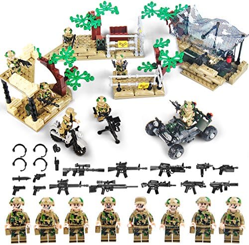 Goody Toy Military Army War World Soldiers Army minifigures Set,Building Bricks 100% Compatible,363+PCS