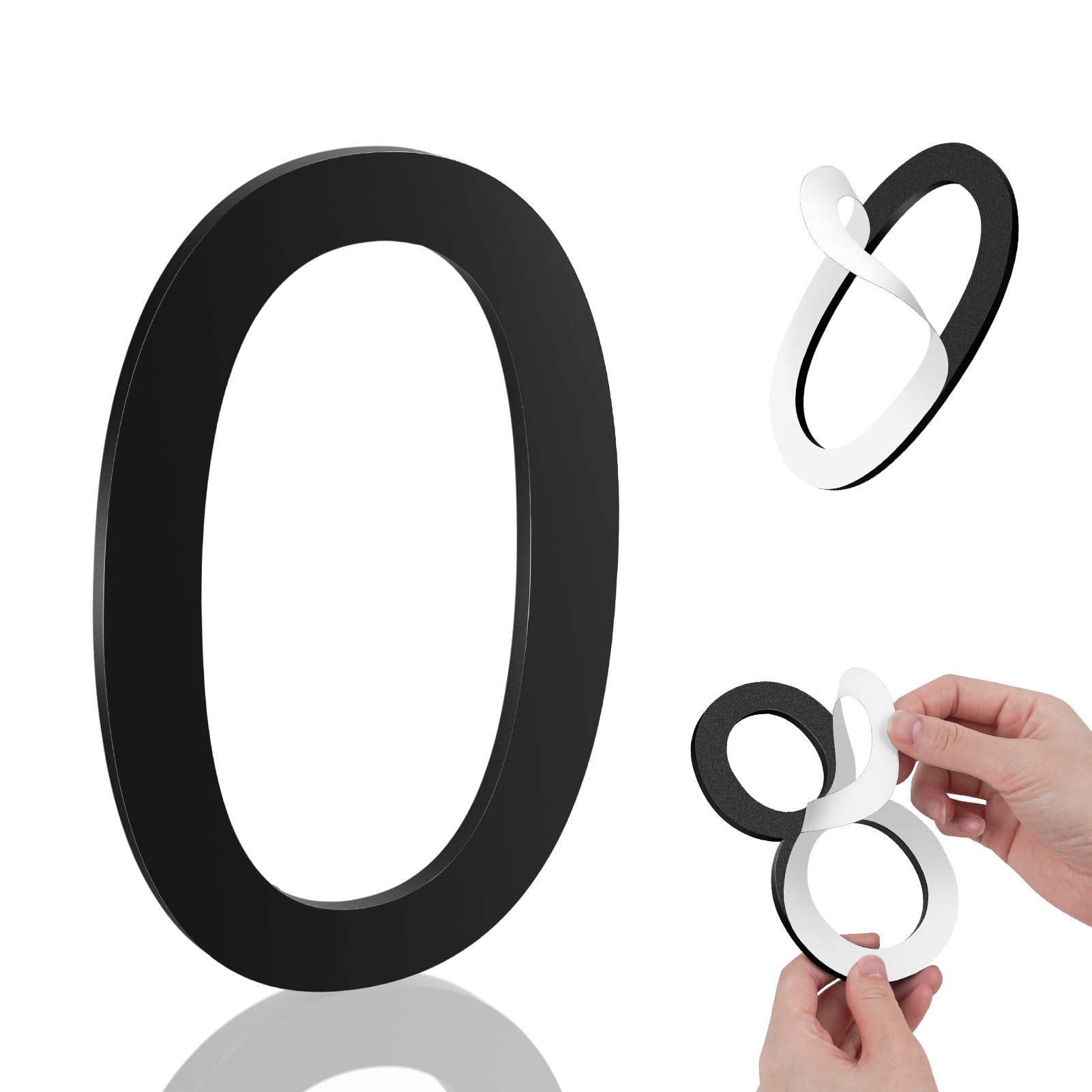 Merear 6 Inch Modern Black Acrylic House