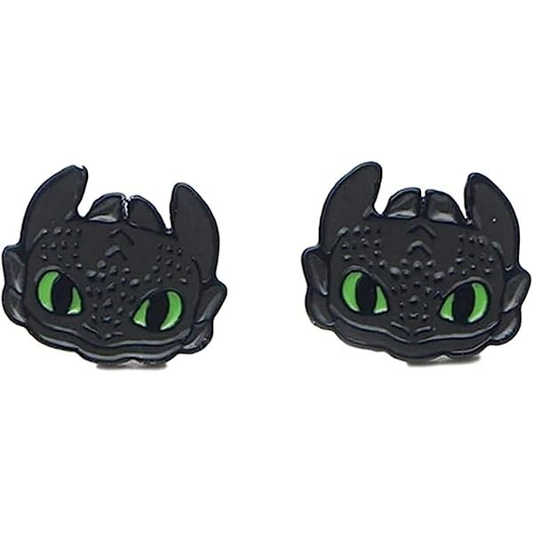 Orecchini A Stud Smaltati Con Faccia Di Scooby Doo - Metallici