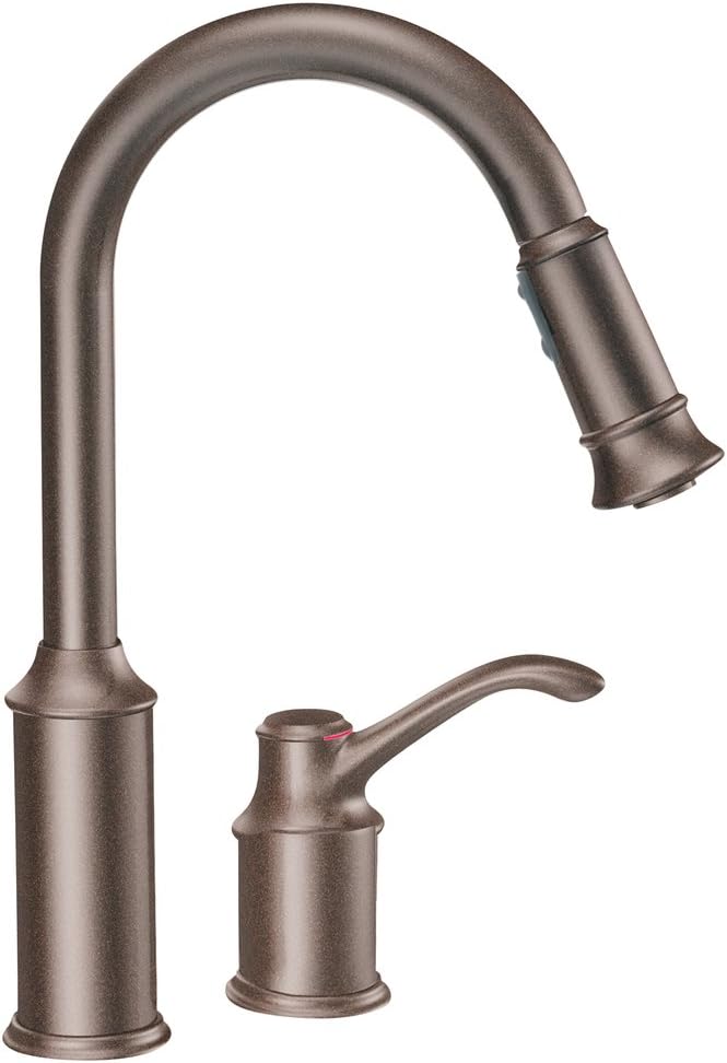 Moen 7590orb Aberdeen One Handle High Arc Pulldown Kitchen Faucet