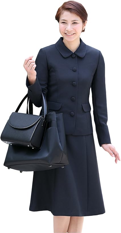 Amazon ニナーズ Nina S お受験スーツ レディース 紺 濃紺 ワンピース 母 大きいサイズ お受験 スーツ ママ Nk 1004 17号 ワンピーススーツ 通販