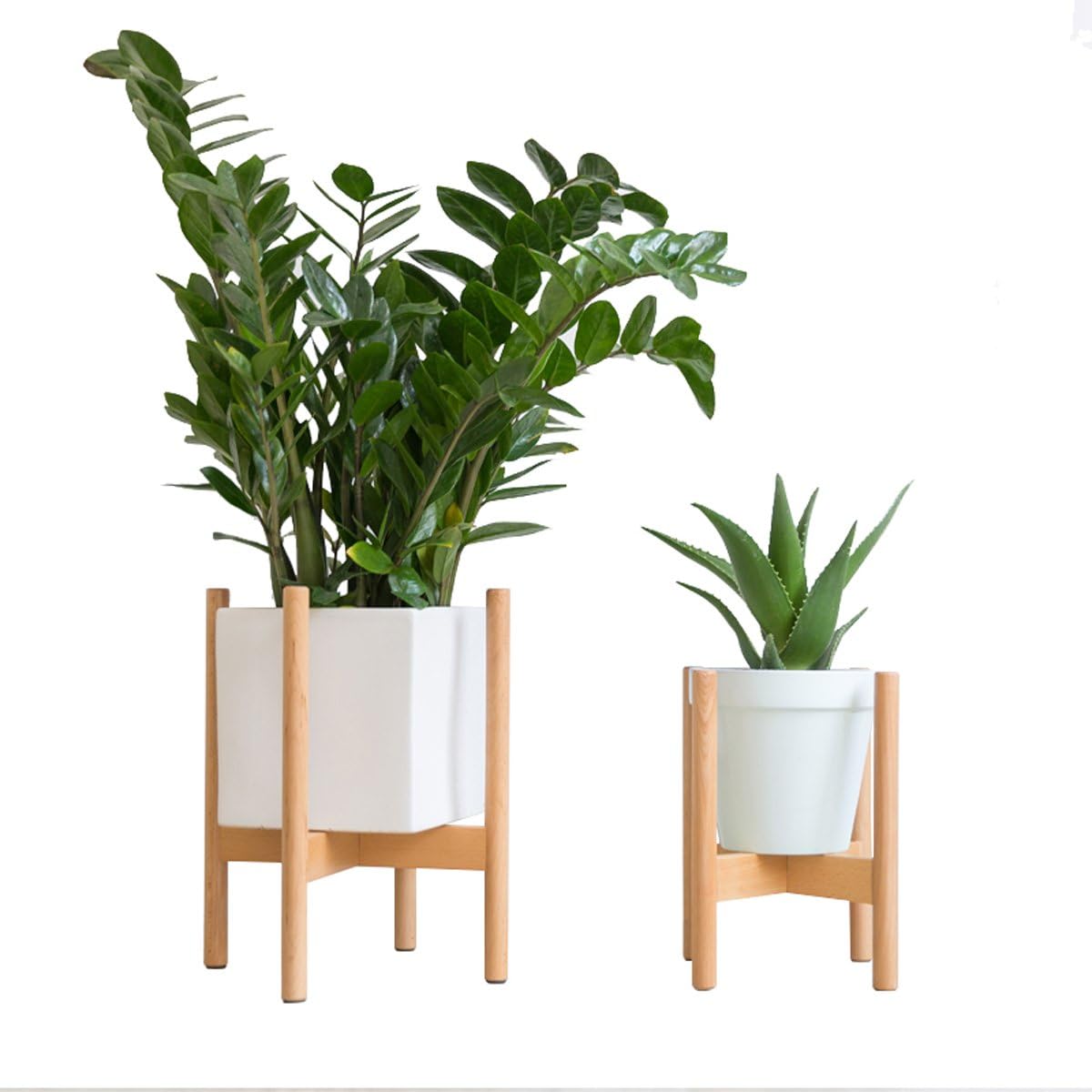 Amazon.com : RISEON Mid Century Modern Plant Stand, Wood Indoor Flower