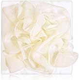 2 in 1 Bar Soap Loofah, Loofah Sponge Washcloth, Bath Sponge Shower Scrubber, Dual-Sided Shower Washcloths with Drawstring for Cleansing and Smooth Skin (Beige)