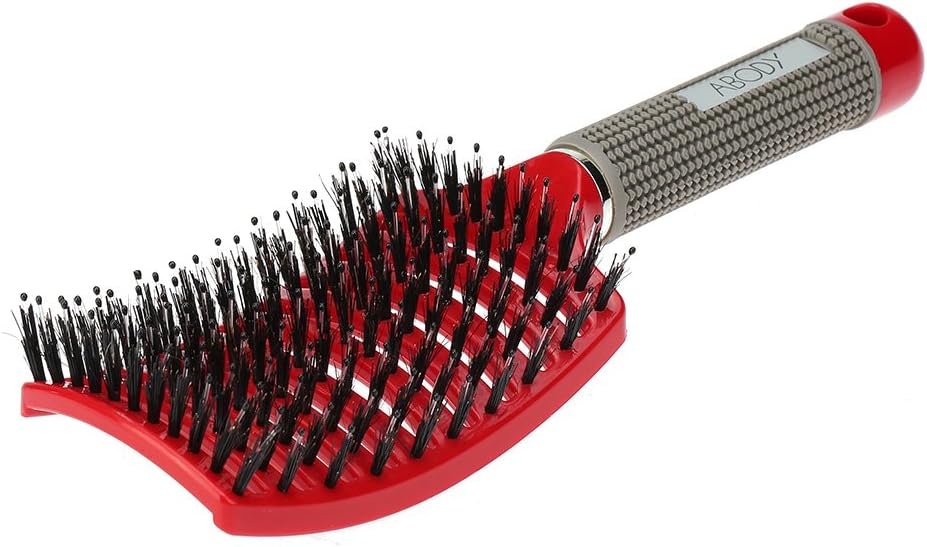 Abody Hair Scalp Massage Comb Hairbrush Bristle&Nylon Women Wet Curly Detangle Hair Brush for Salon Hairdressing Styling Tools