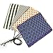 iSuperb® Cute Roll-up Pencil Bag 4PCS Differently-Colored Striped Polka Dot Pouches Canvas Stationary Bag Case Cosmetics Bag Pouch for Students Girls Boys(4 PCS Striped Polka Dot Roll-up Pencil Bag)