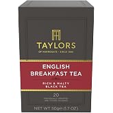 Taylors of Harrogate English Breakfast Black Tea, 20ct (Pack of 1)