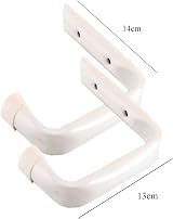 SmartHome White Jumbo Ladder Hooks Pack of 2 Garage Shed Storage Bikes Tools view 2