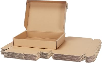 RLAVBL 25 Pack 280x204x51 mm Corrugated Shipping Boxes Brown