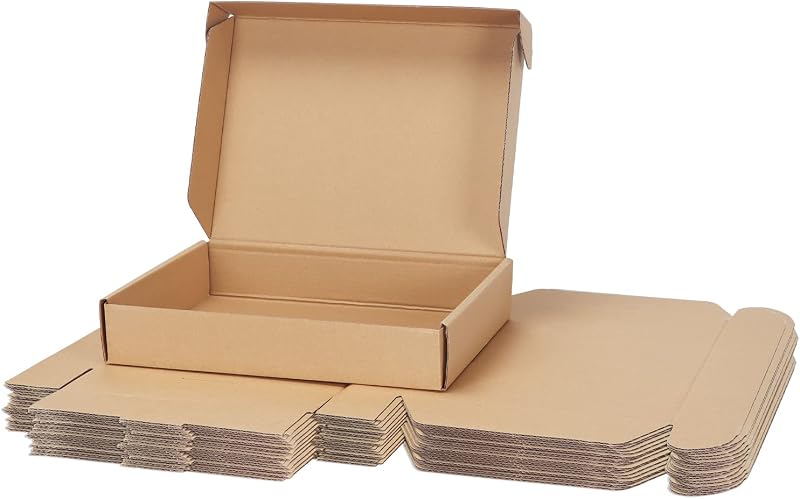 RLAVBL 25 Pack 280x204x51 mm Corrugated Shipping Boxes Brown