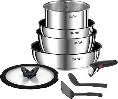 - Ingenio Emotion Batterie de cuisine Acier inoxydable - 8 pièces