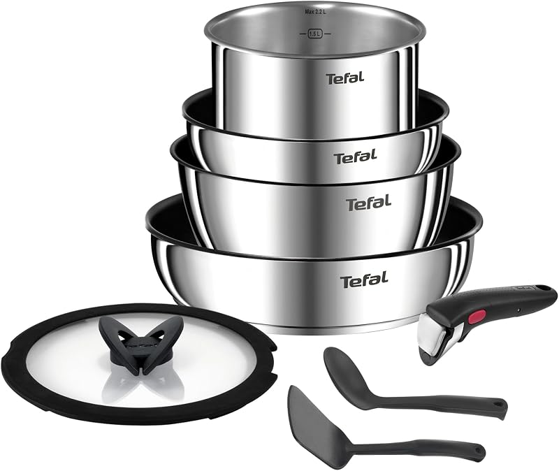 - Ingenio Emotion Batterie de cuisine Acier inoxydable - 8 pièces