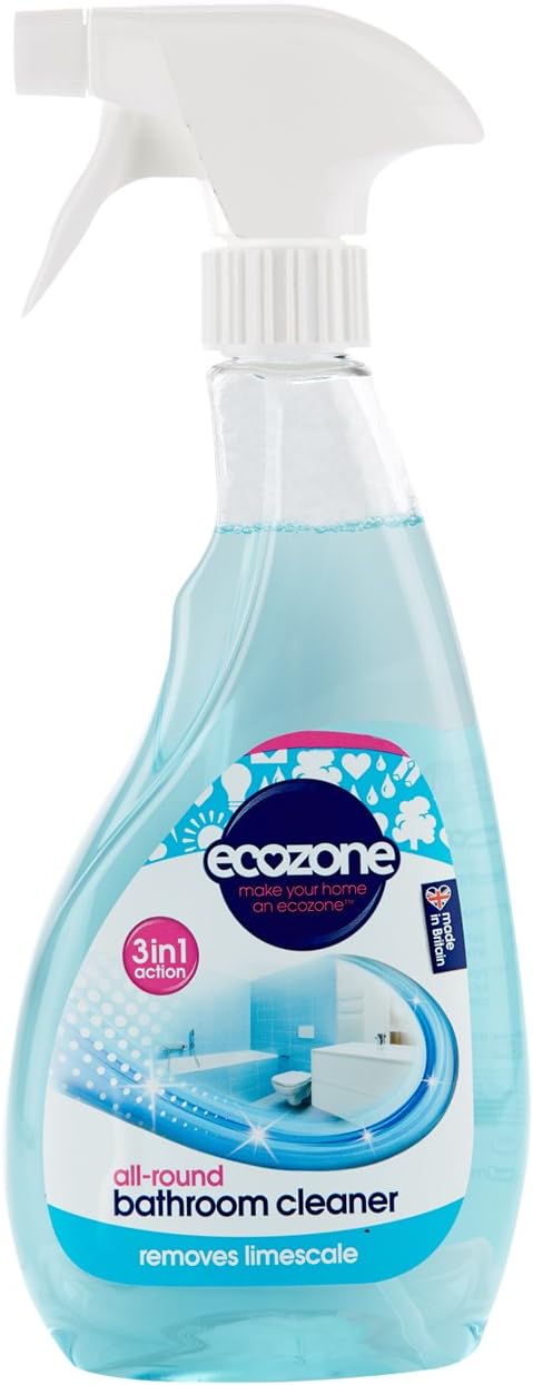 Ecozone Bathroom Cleaner & Limescale Remover 500ml (PACK OF 2), 500 ml (Pack of 2)