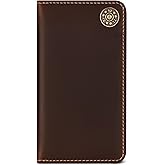 Full-Grain Leather Classic Long Bifold Wallet - Sleek Handcrafted Cowboys Wallet - Compact Minimalist Men's Bifold Wallets w/ Multiple Card Slots, 2 Long Side Pockets, and a Sleeve (American Flag)