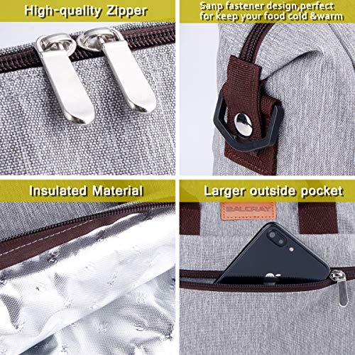 image for BALORAY Lunch Bag for Women Insulated Lunch Box with Adjustable Should