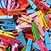 Gospire 100 Pieces Mini Colored Natural Wooden Clothespins Photo Paper Peg Pin Craft Clips with Twine