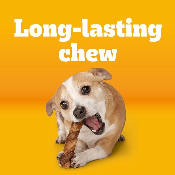 PEDIGREE TWISTY CHEWS SMALL LONG-LASTING DOG TREATS CHICKEN & BEEF FLAVOR, 9.17 OZ. POUCH, PACK OF 4 (40 COUNT)