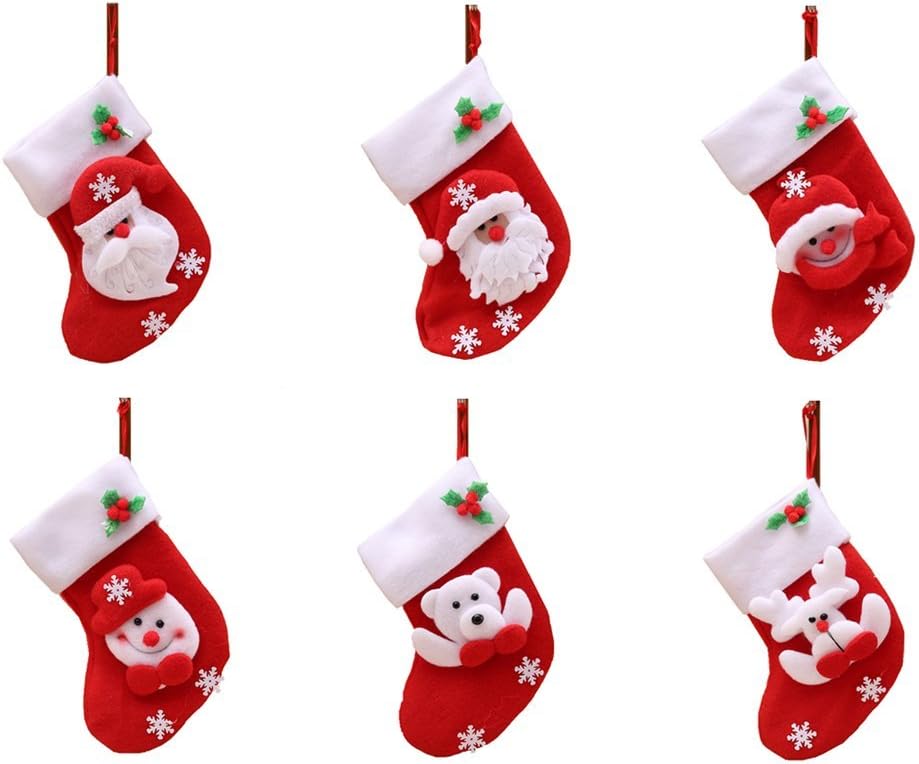 Christmas Decoration Ornaments Bowknots Bow Bell Christmas Socks Hang