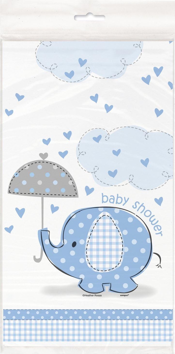 Best blue baby shower table cloth
