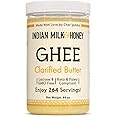 Classic Grass-Fed Ghee Clarified Butter by Indian Milk & Honey, Handmade & Locally Sourced Clarified Butter, Lactose, Gluten & Casein Free, in Recyclable PET Jar 44 Ounce (Pack of 1)