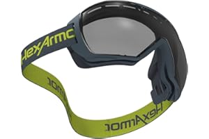HexArmor | Wide view 100% UV protective antifog z87 safety goggles to wear over glasses | MX500