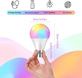 Detake Colour Changing Light Bulb 2 Pack B22 10W RGBW with Remote 12 Colours view 2