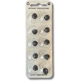 Widex Instant Open Round Domes (Medium) &ndash; Replacement Hearing Aid Ear Tips, Comfortable Silicone Fit for Widex Hearing Aids, Vented Design for Clear, Natural Sound