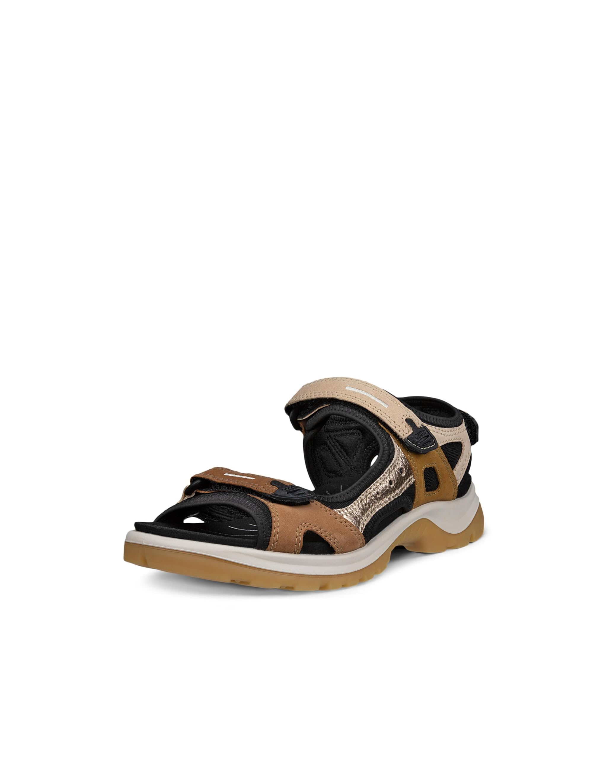 ECCO Women's Yucatan Sport Sandal, MULTICOLOR BROWN NUBUCK, 12-12.5 Image